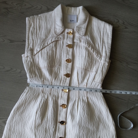 Acler Westcroft Dress In Ivory 4US - Picture 13 of 16